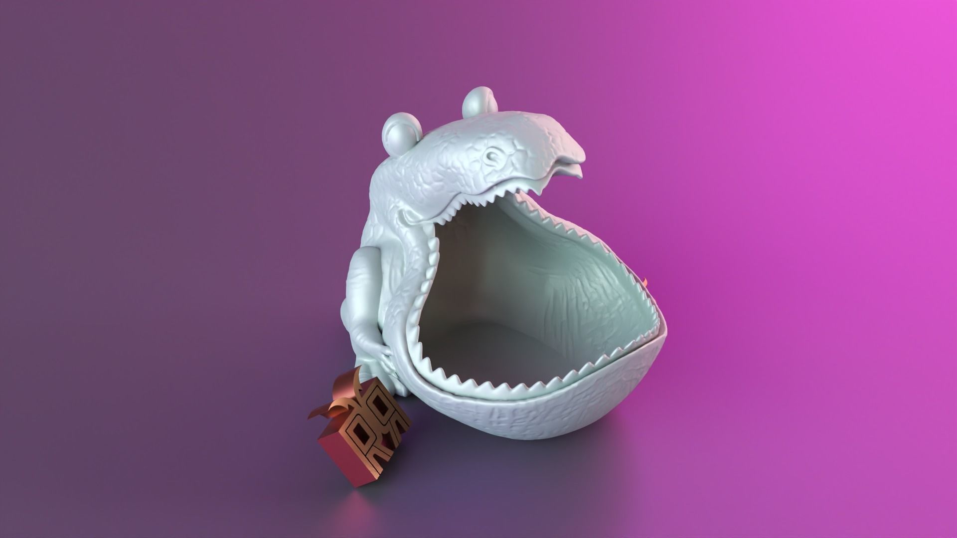 Tiger Sculpture Desk Organizer Entryway Key Holder 3D print model_2