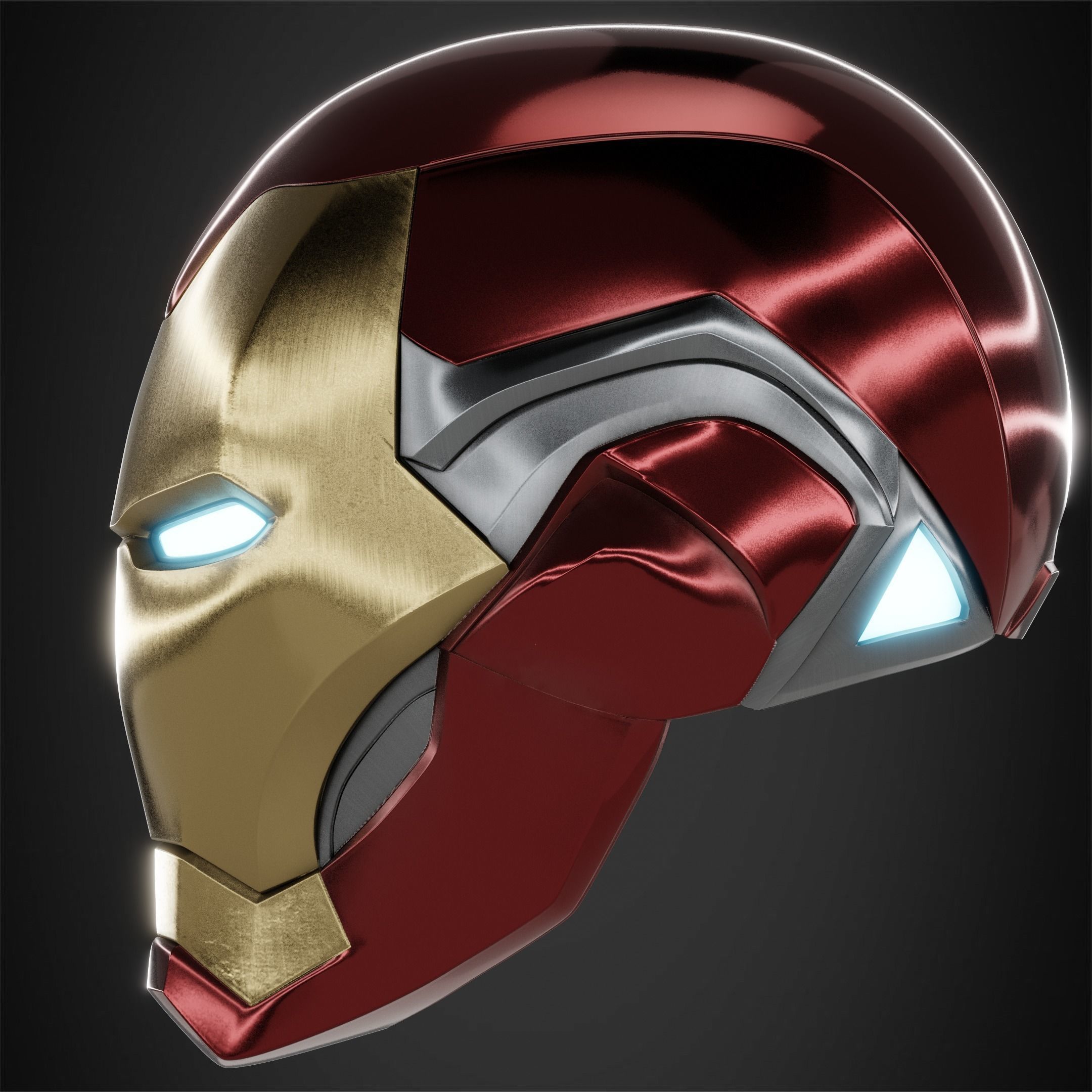 Iron Man Mark 85 Helmet for Cosplay  3D print model_4