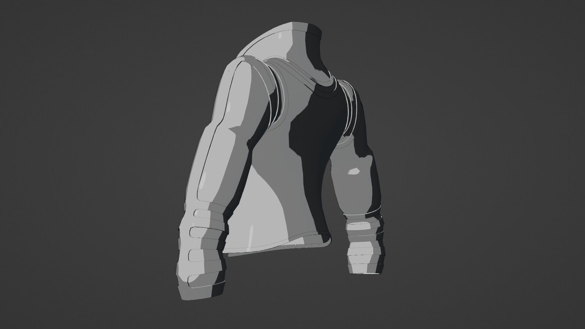Female jacket Low-poly 3D model_27