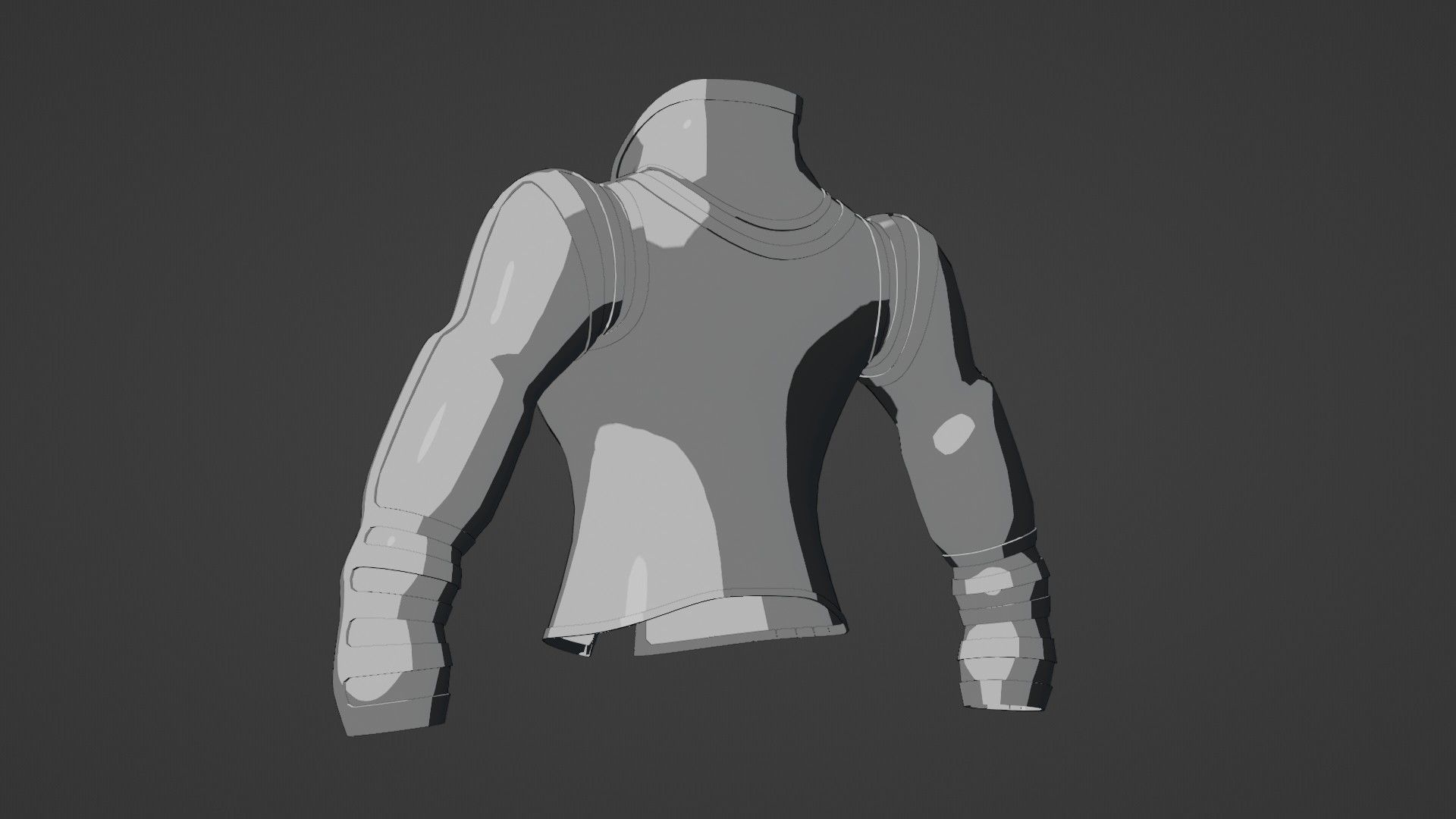 Female jacket Low-poly 3D model_34