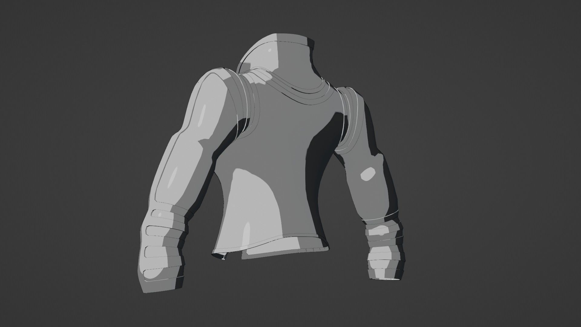 Female jacket Low-poly 3D model_33