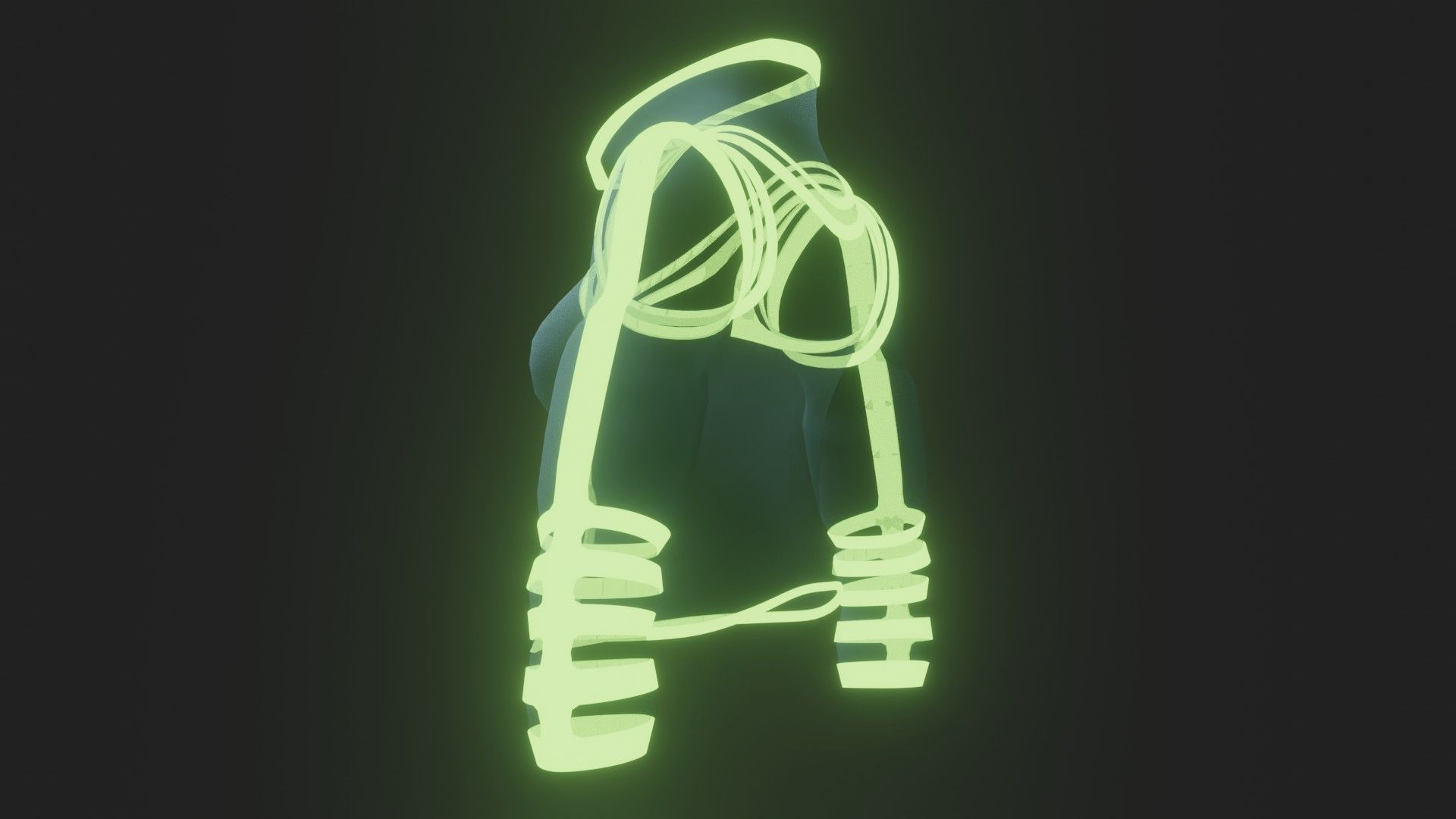 Female jacket Low-poly 3D model_24