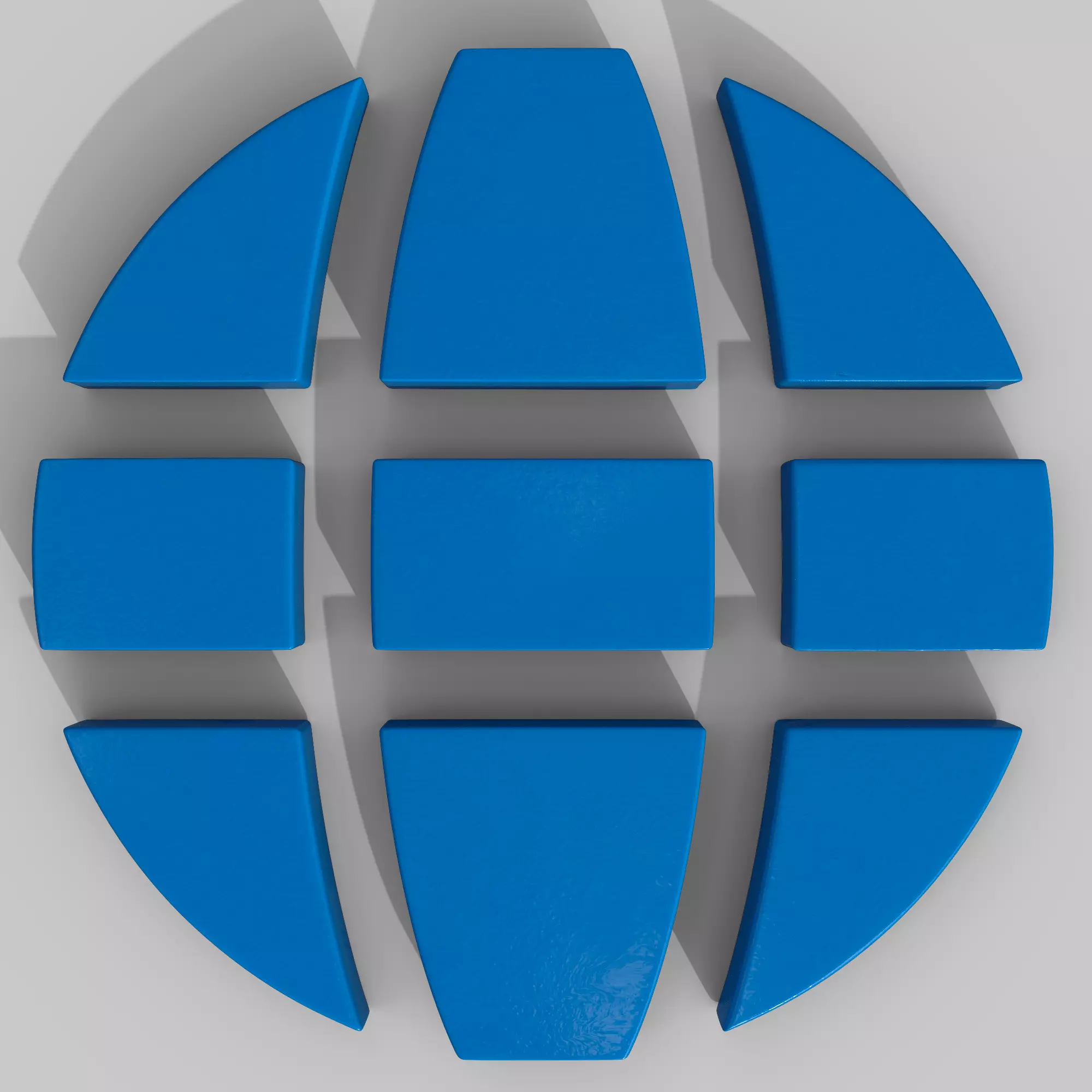 Earth internet logo Free low-poly 3D model