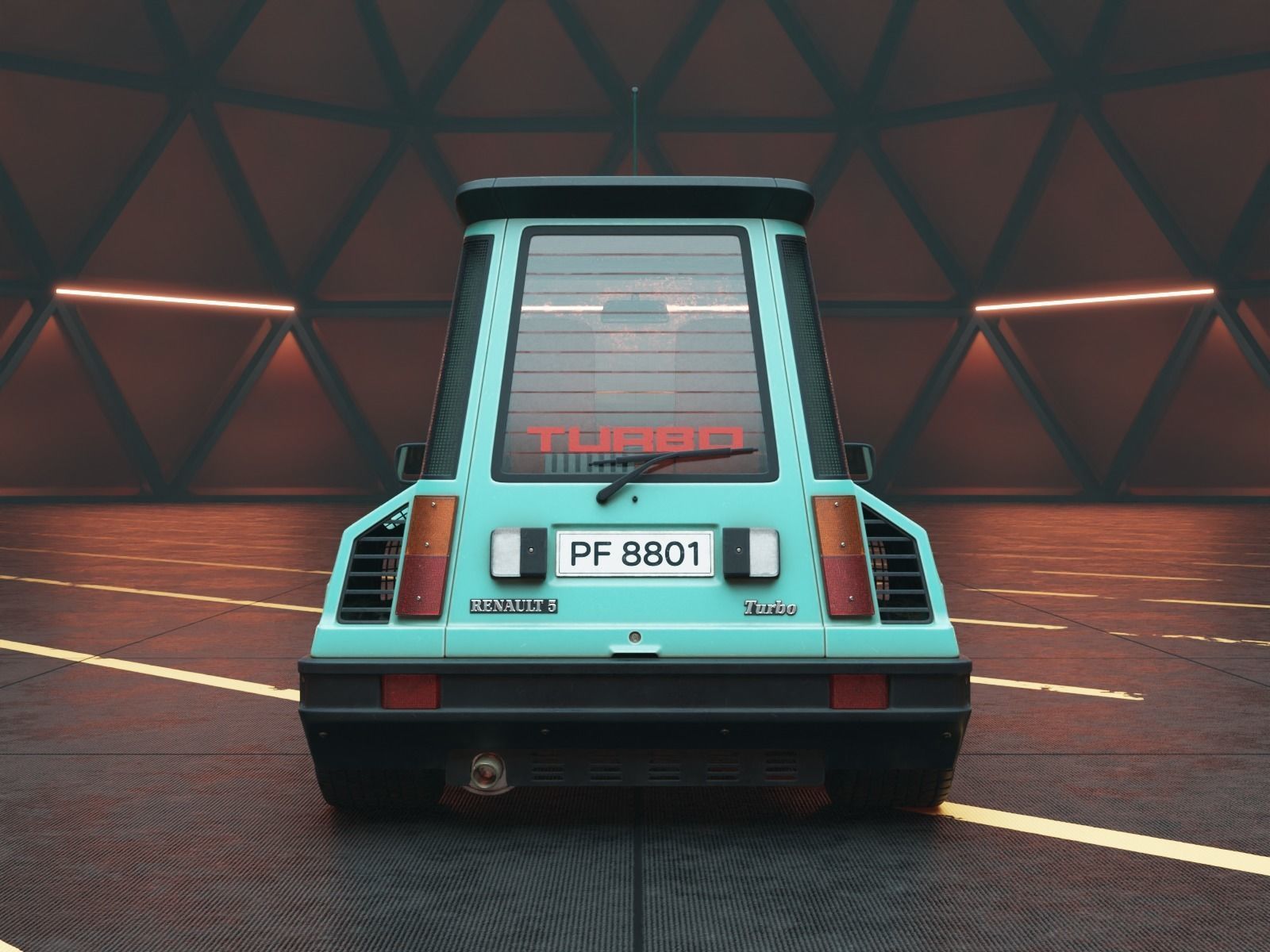 Renault 5 Turbo 3D model_4