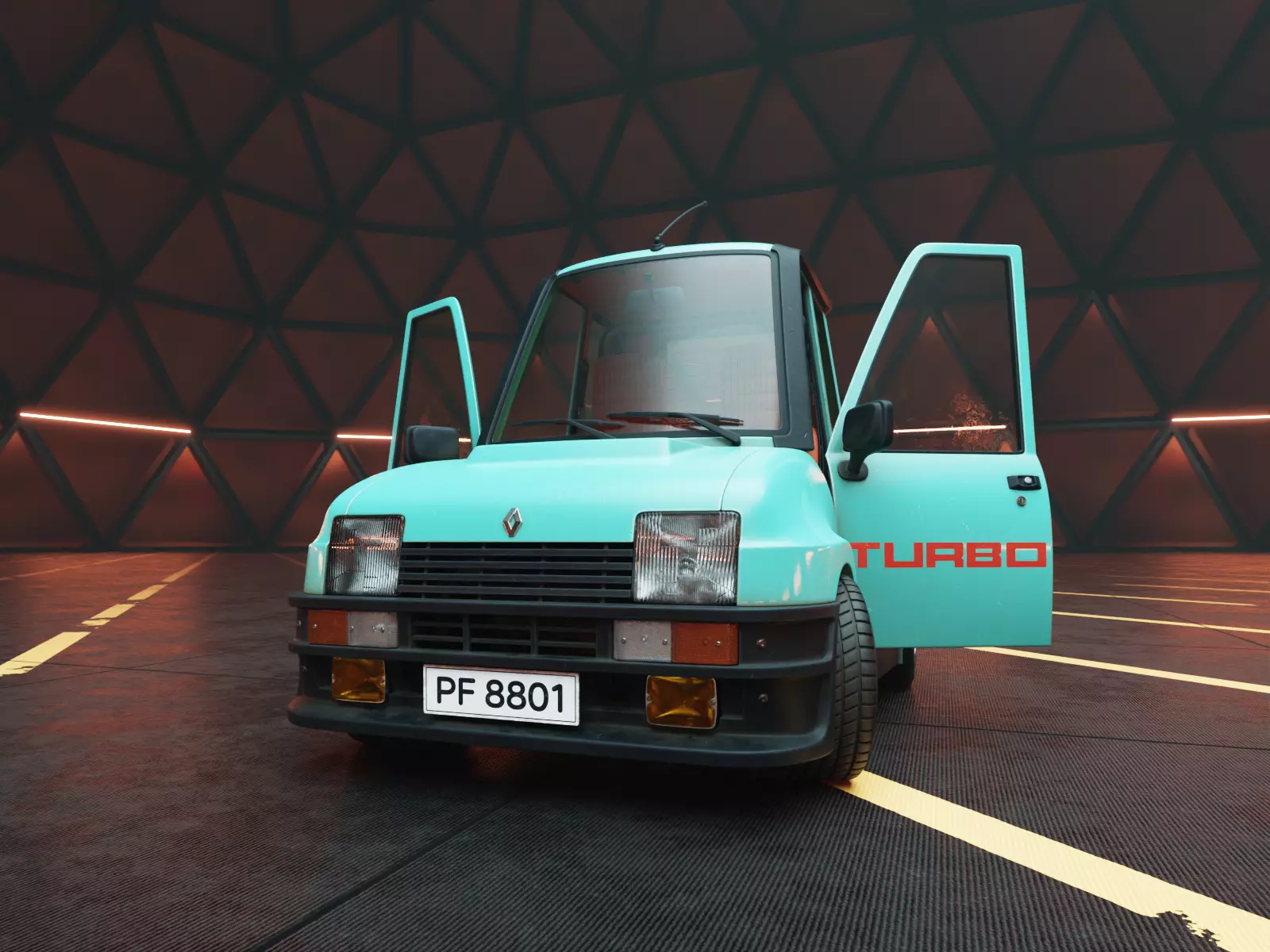 Renault 5 Turbo 3D model_0