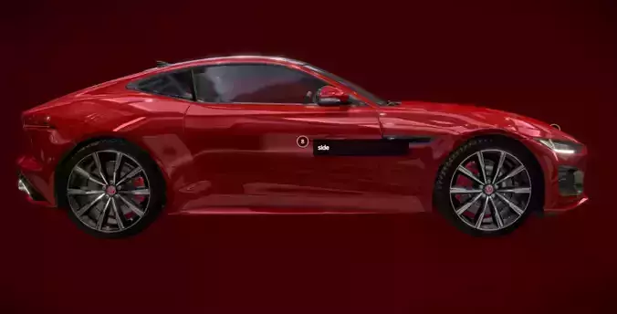 jaguar-f-type high Poly