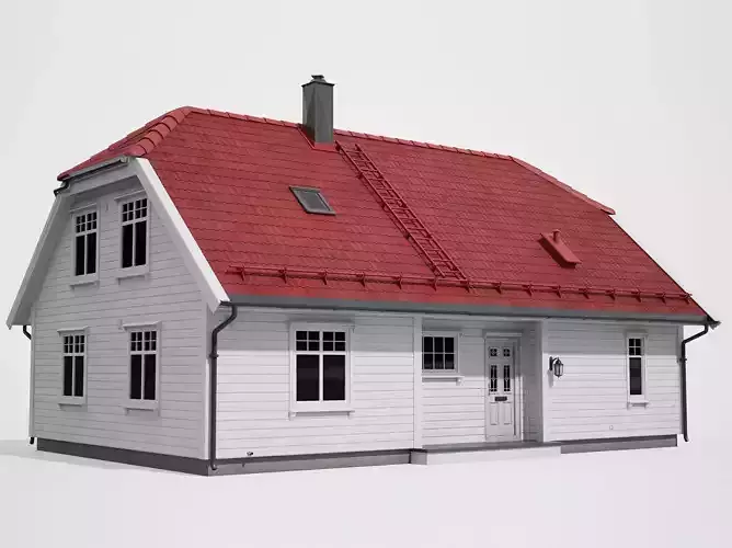 White House Low-poly 3D model