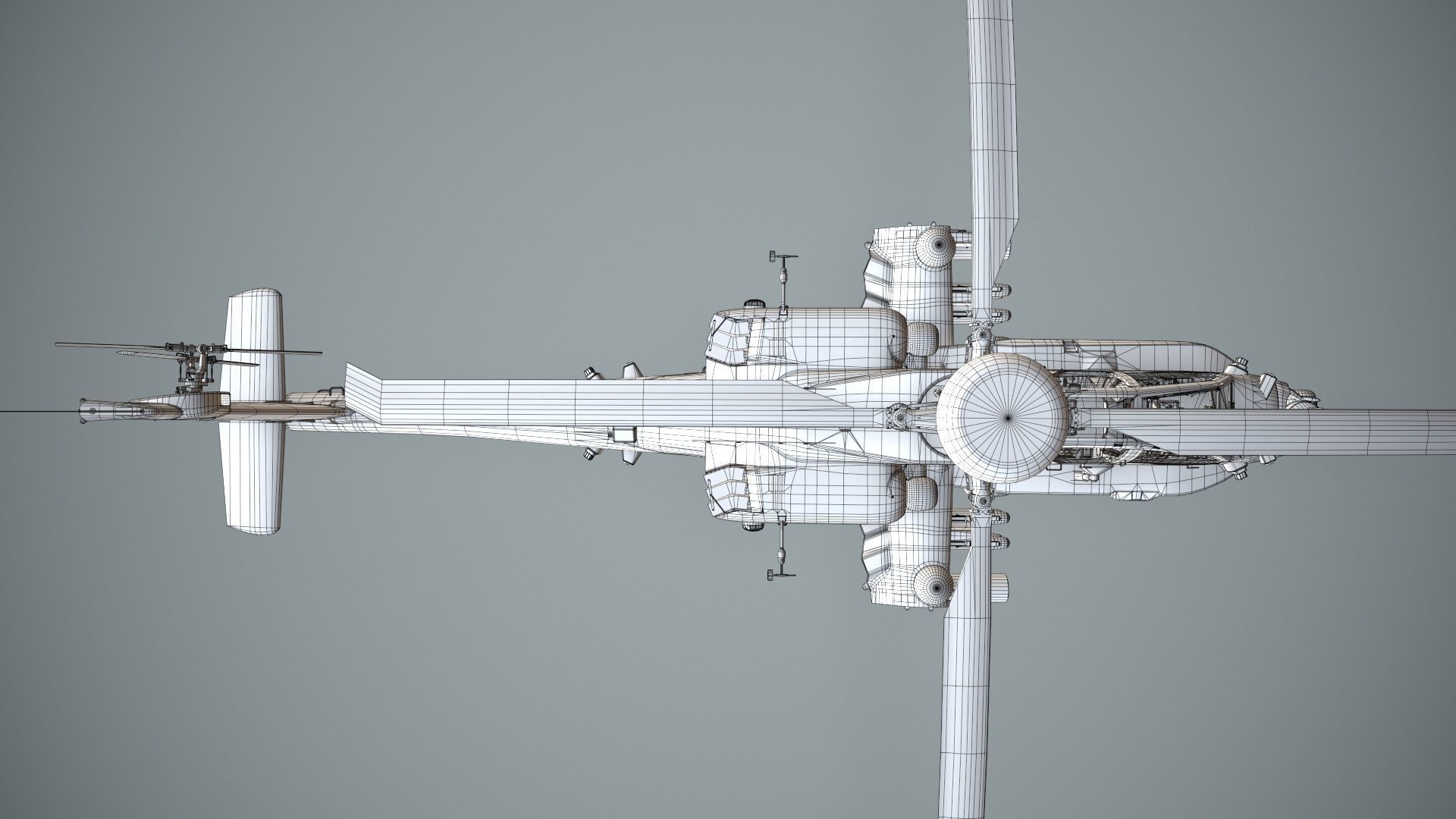 Apache AH-64D Israel Air Force Static Low-poly 3D model_27