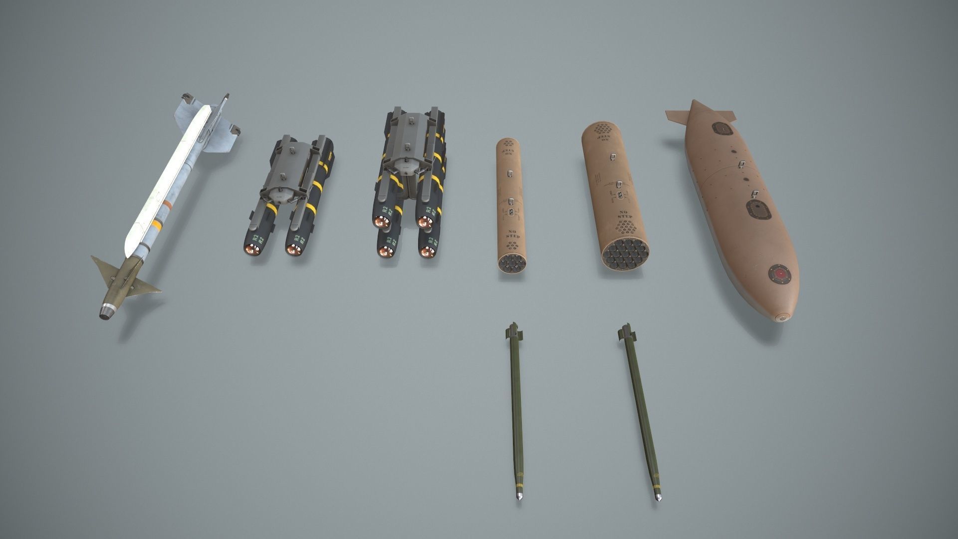 Apache AH-64D Israel Air Force Static Low-poly 3D model_18