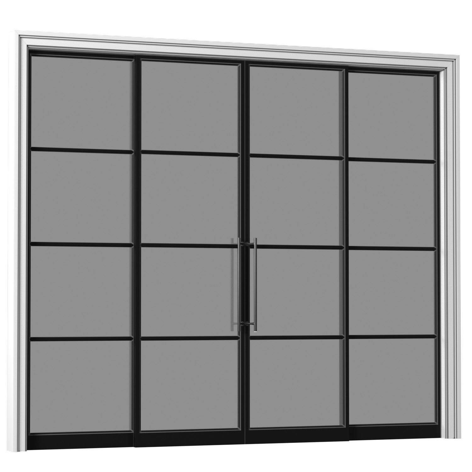 Sliding doors in Loft style 3D model_2