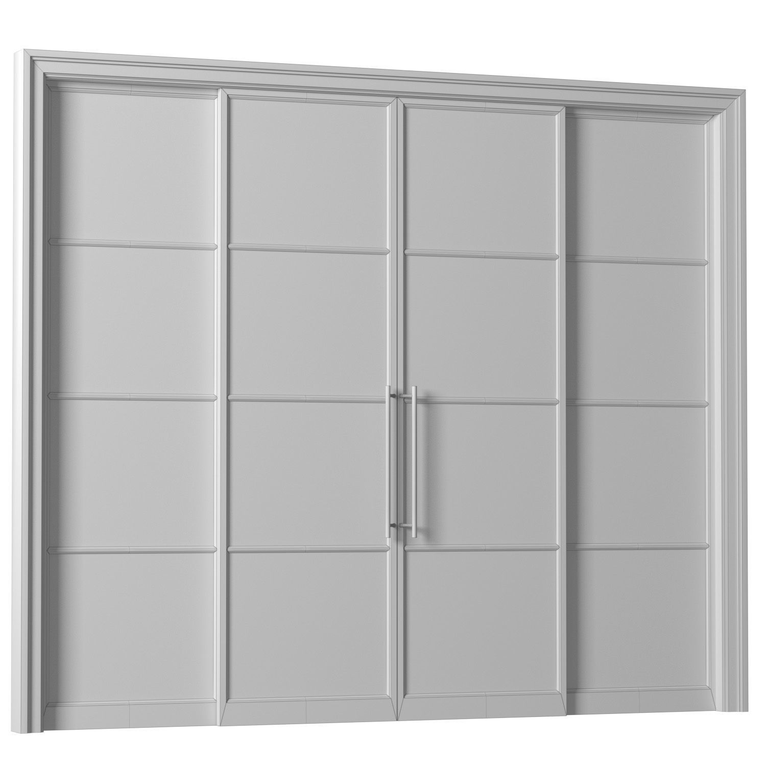 Sliding doors in Loft style 3D model_4