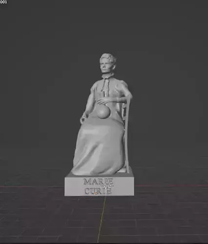 Marie Curie 3D print model