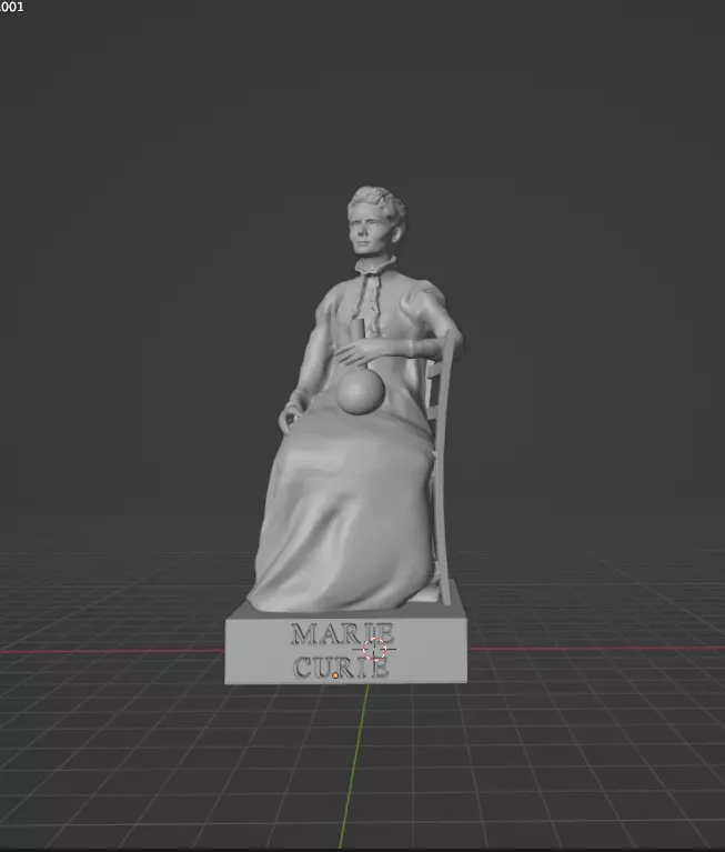 Marie Curie 3D print model_0