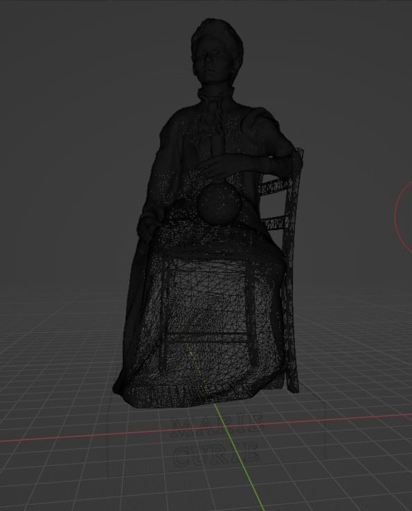 Marie Curie 3D print model_13