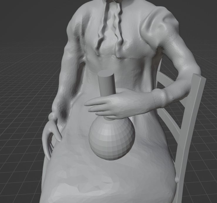 Marie Curie 3D print model_6