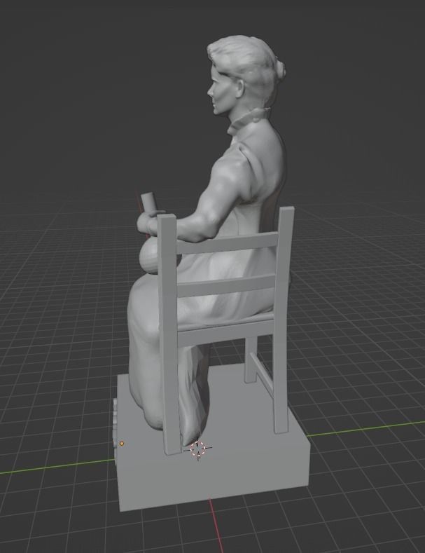 Marie Curie 3D print model_21