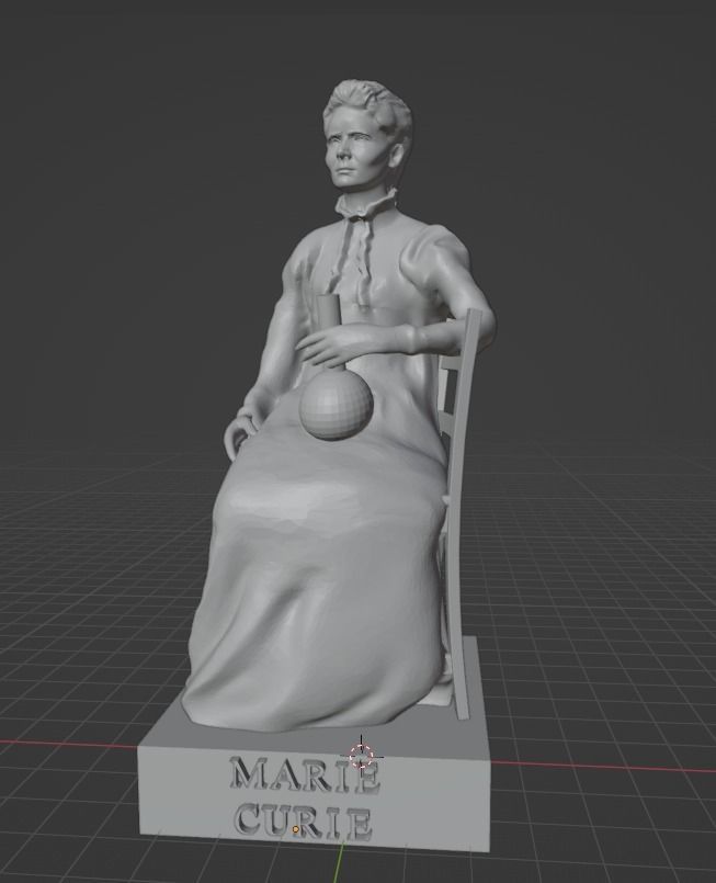Marie Curie 3D print model_22
