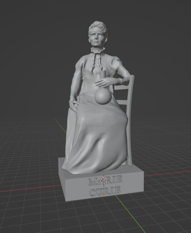 Marie Curie 3D print model_11