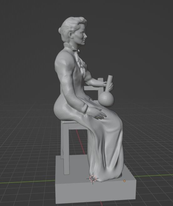 Marie Curie 3D print model_18