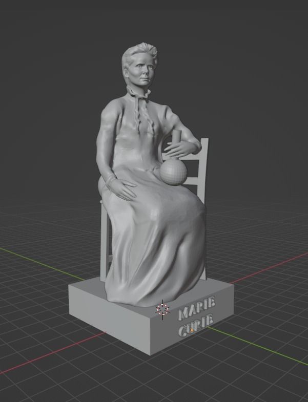 Marie Curie 3D print model_17