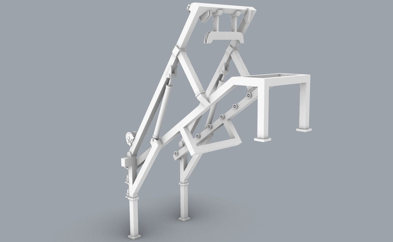 PM Lifeboat Free Fall Ramp 3D print model_1