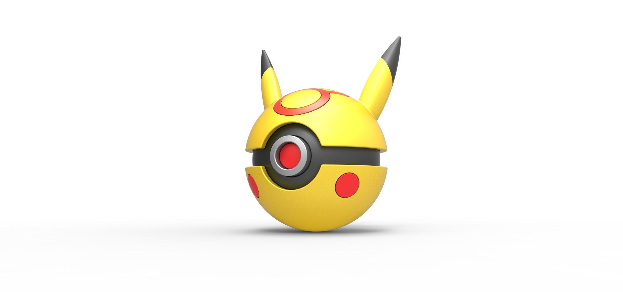 Pikachu evil version orb 3D print model_1