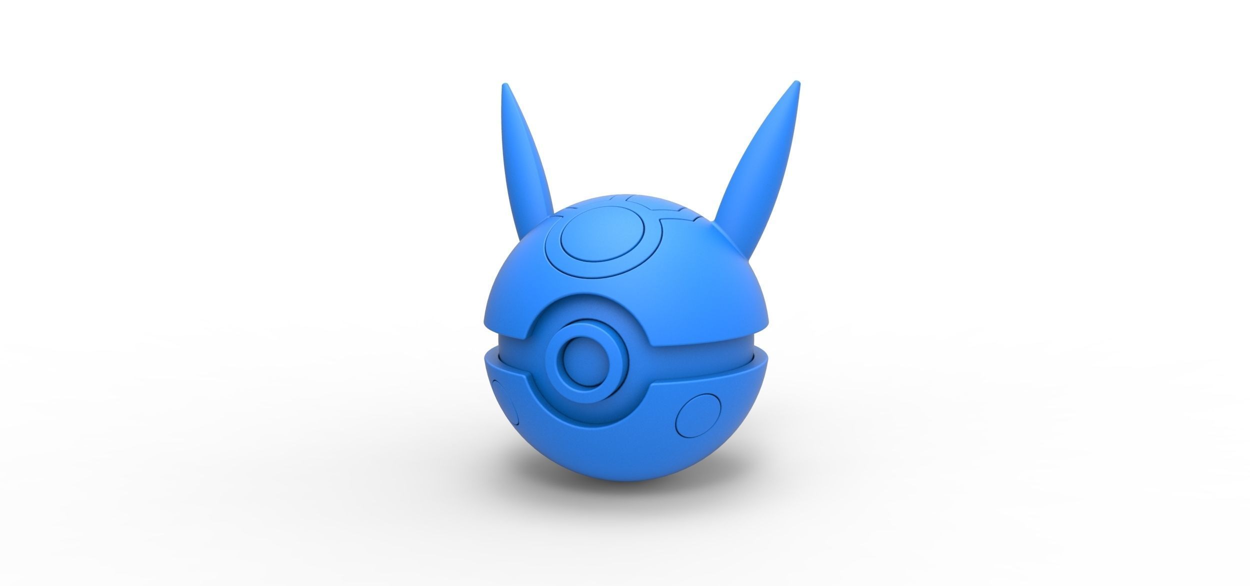 Pikachu evil version orb 3D print model_9