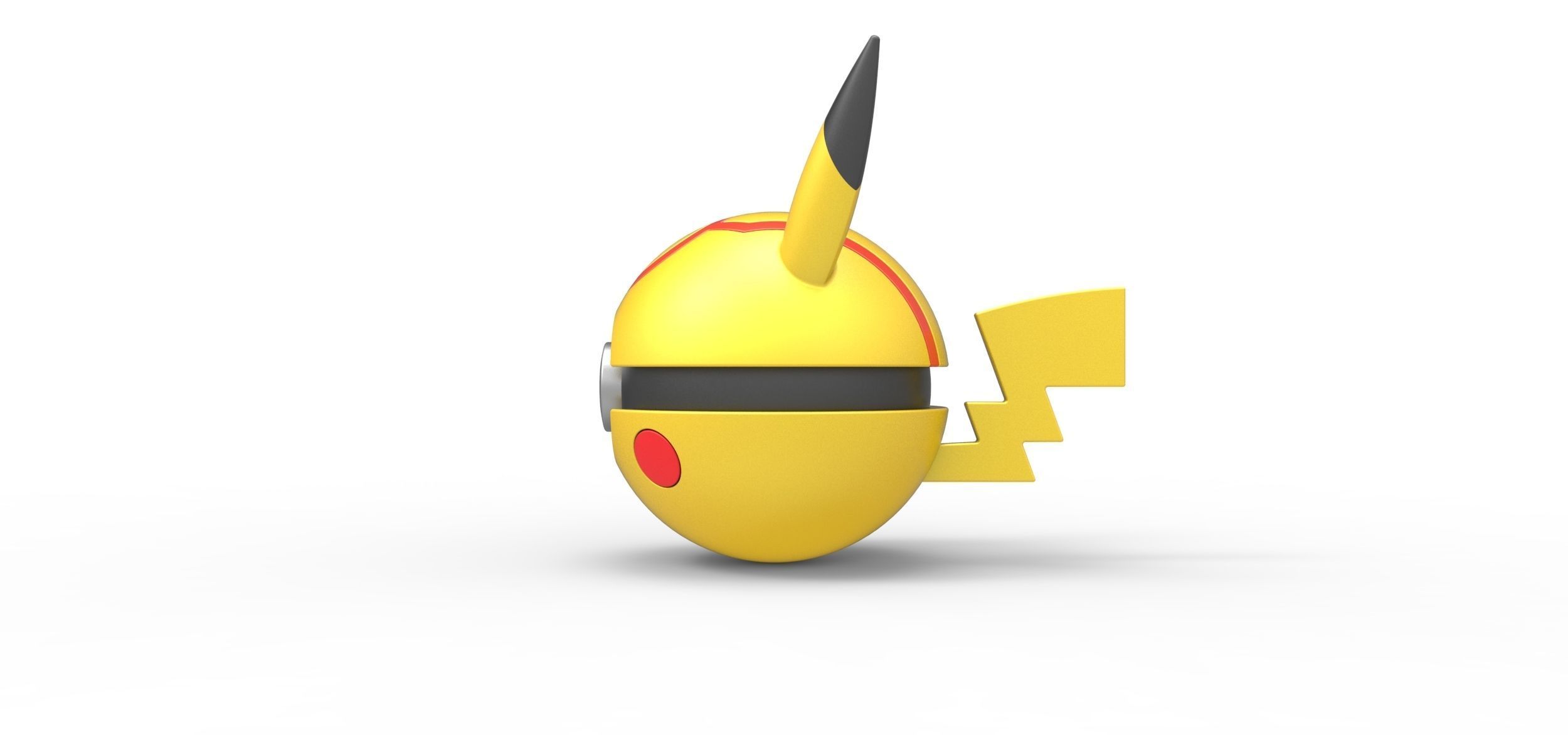 Pikachu evil version orb 3D print model_5