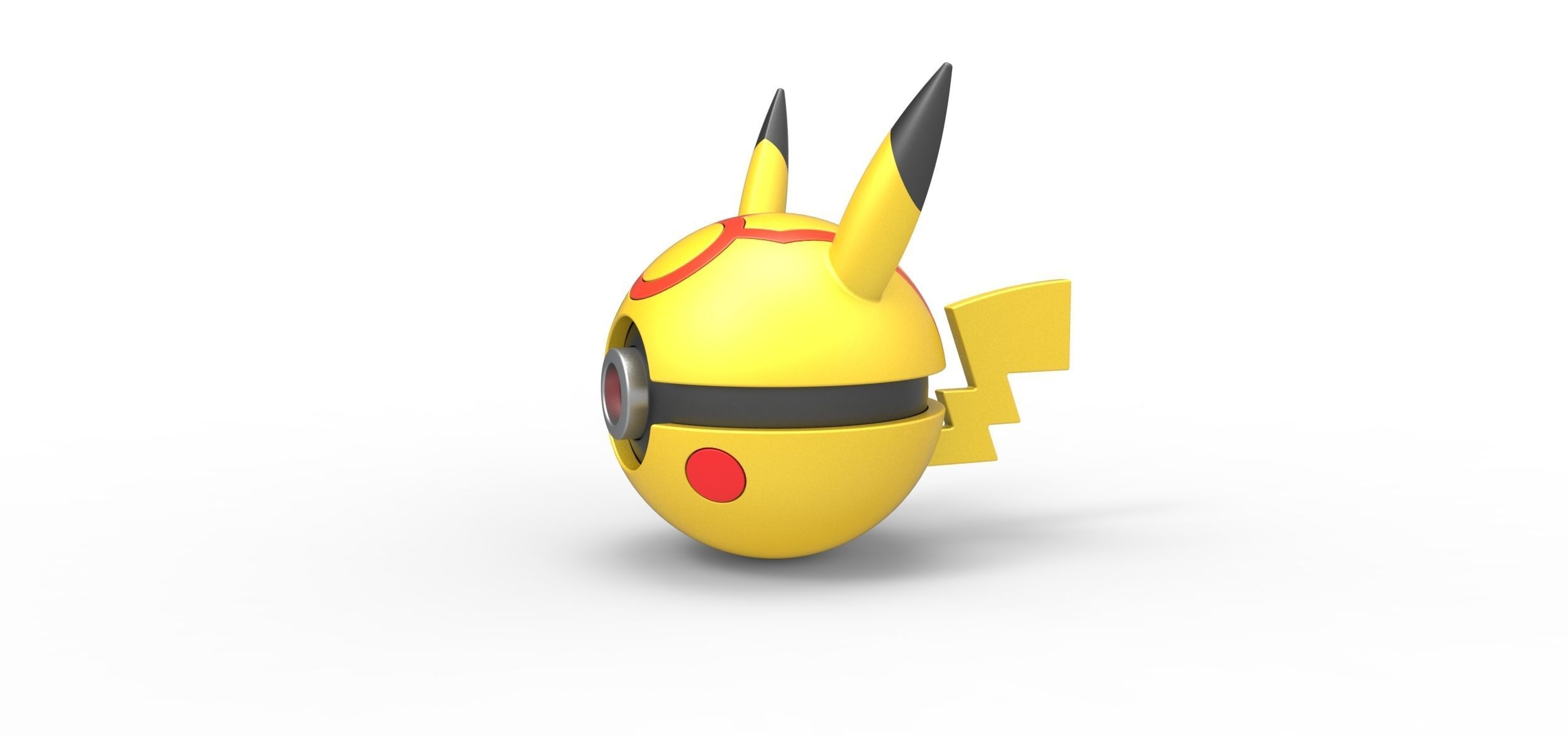 Pikachu evil version orb 3D print model_6