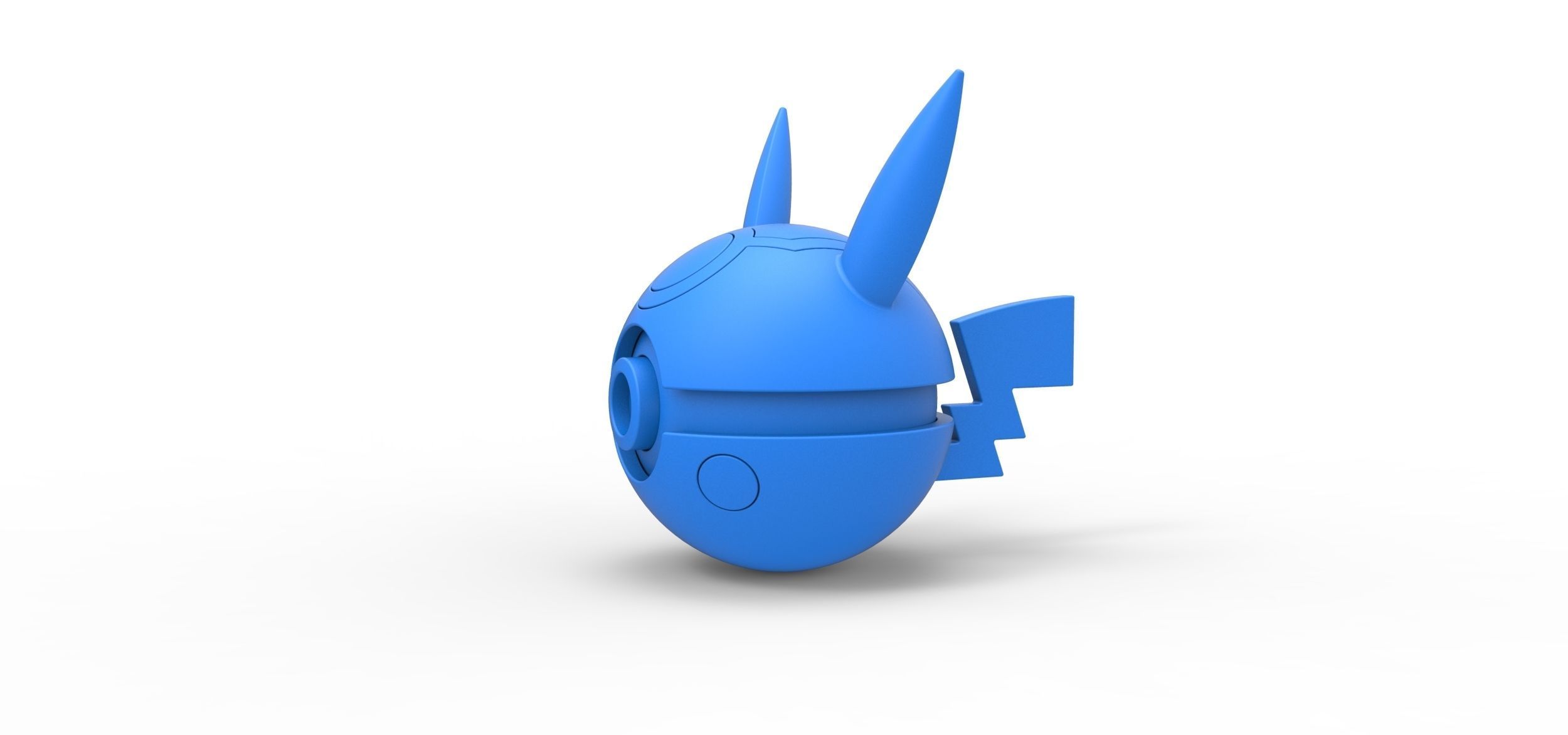 Pikachu evil version orb 3D print model_14