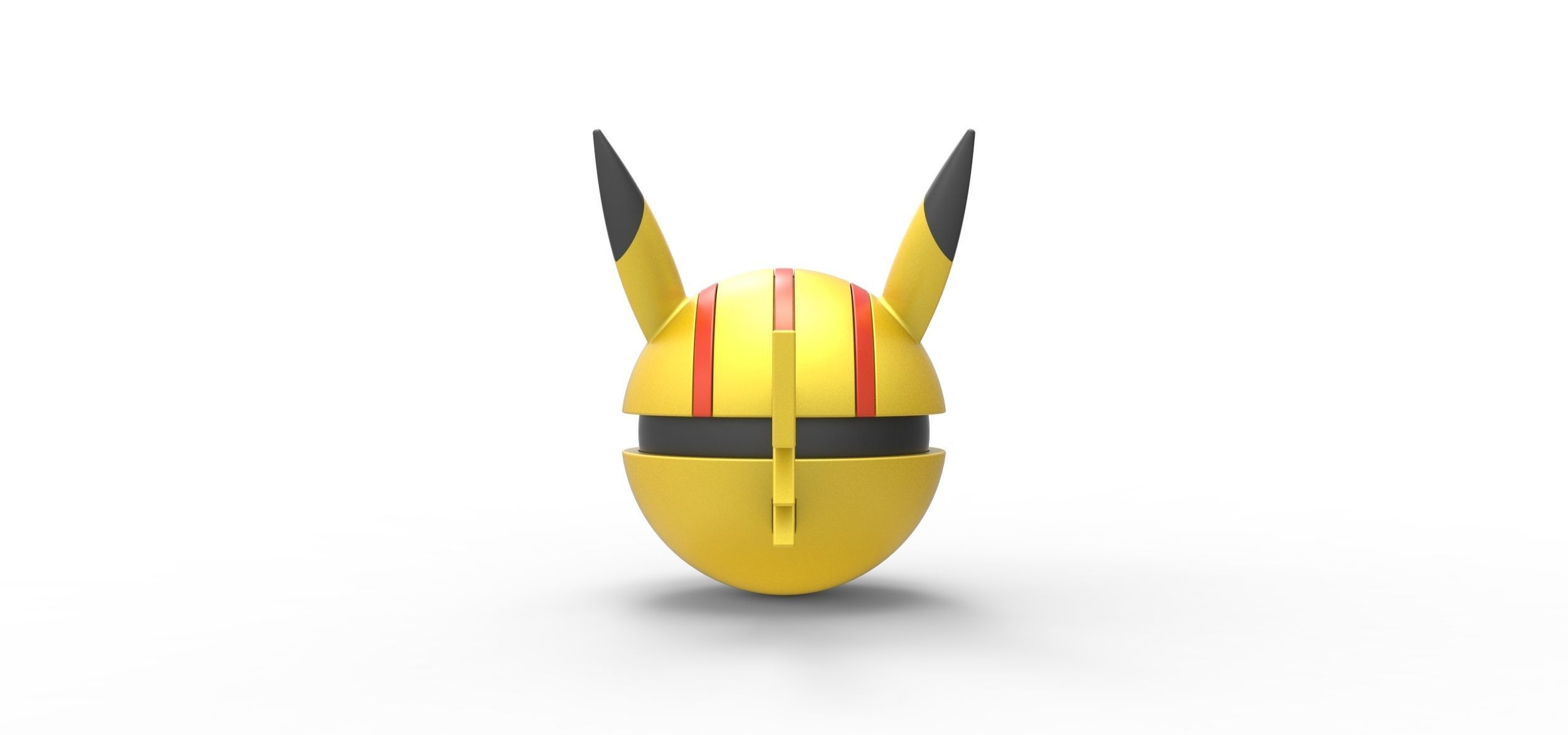 Pikachu evil version orb 3D print model_8