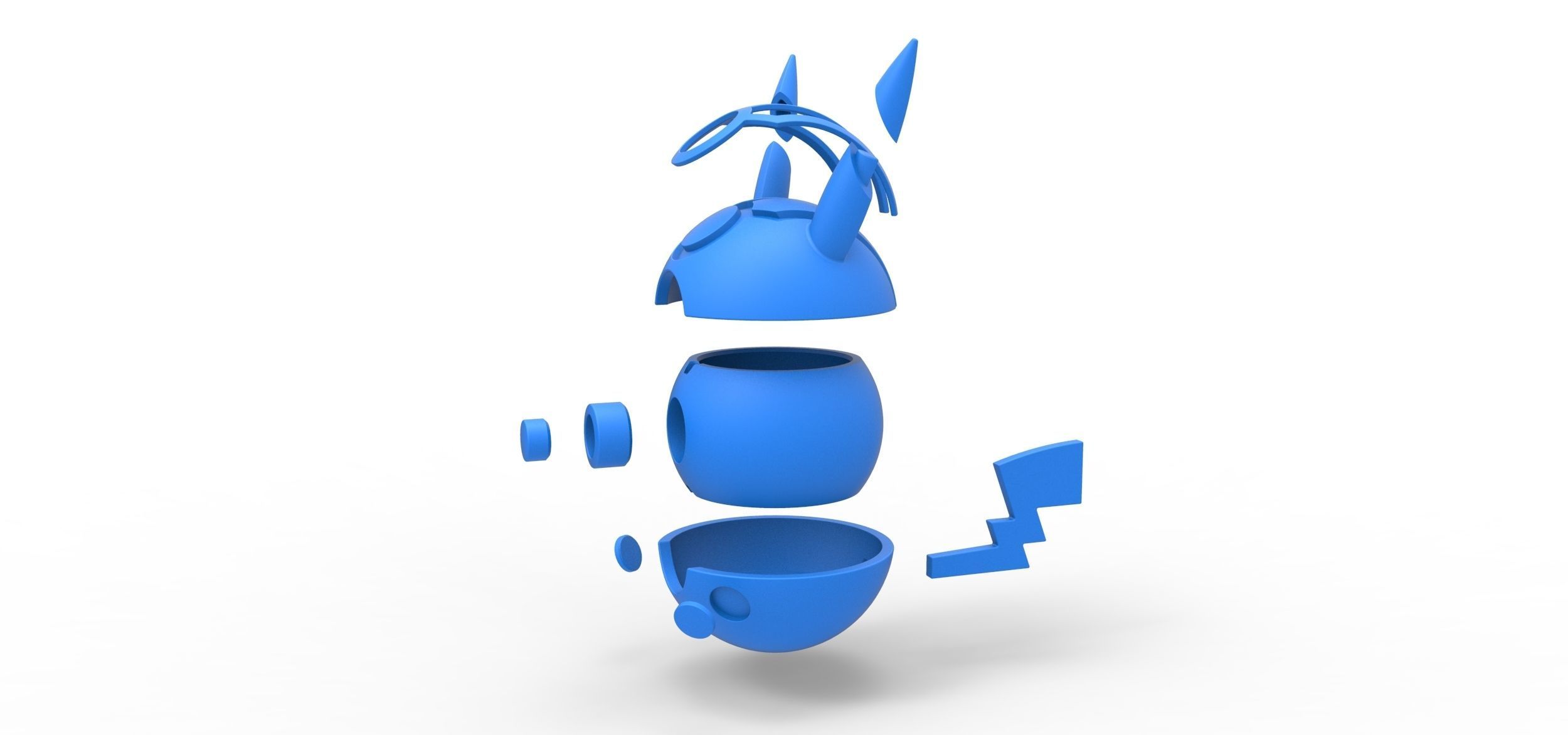 Pikachu evil version orb 3D print model_18