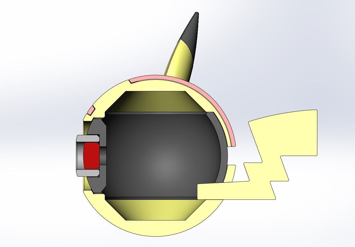 Pikachu evil version orb 3D print model_23