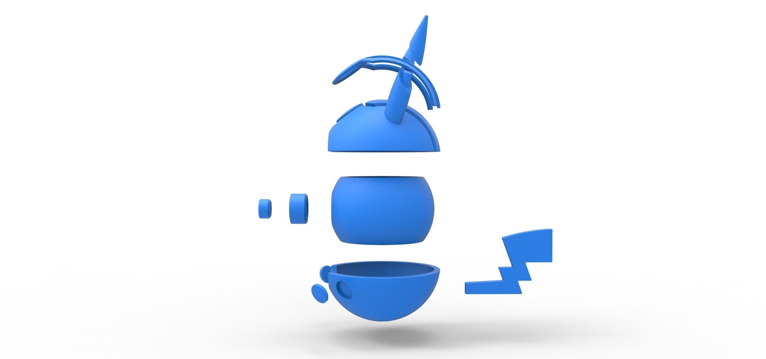 Pikachu evil version orb 3D print model_21