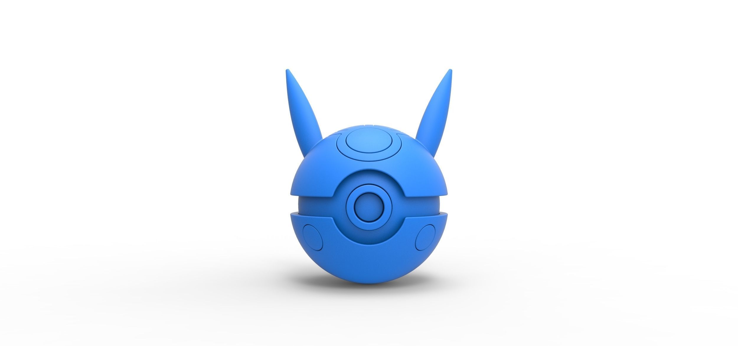 Pikachu evil version orb 3D print model_11