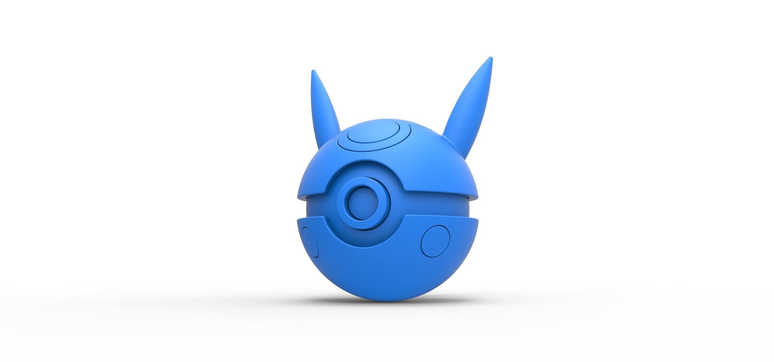 Pikachu evil version orb 3D print model_10