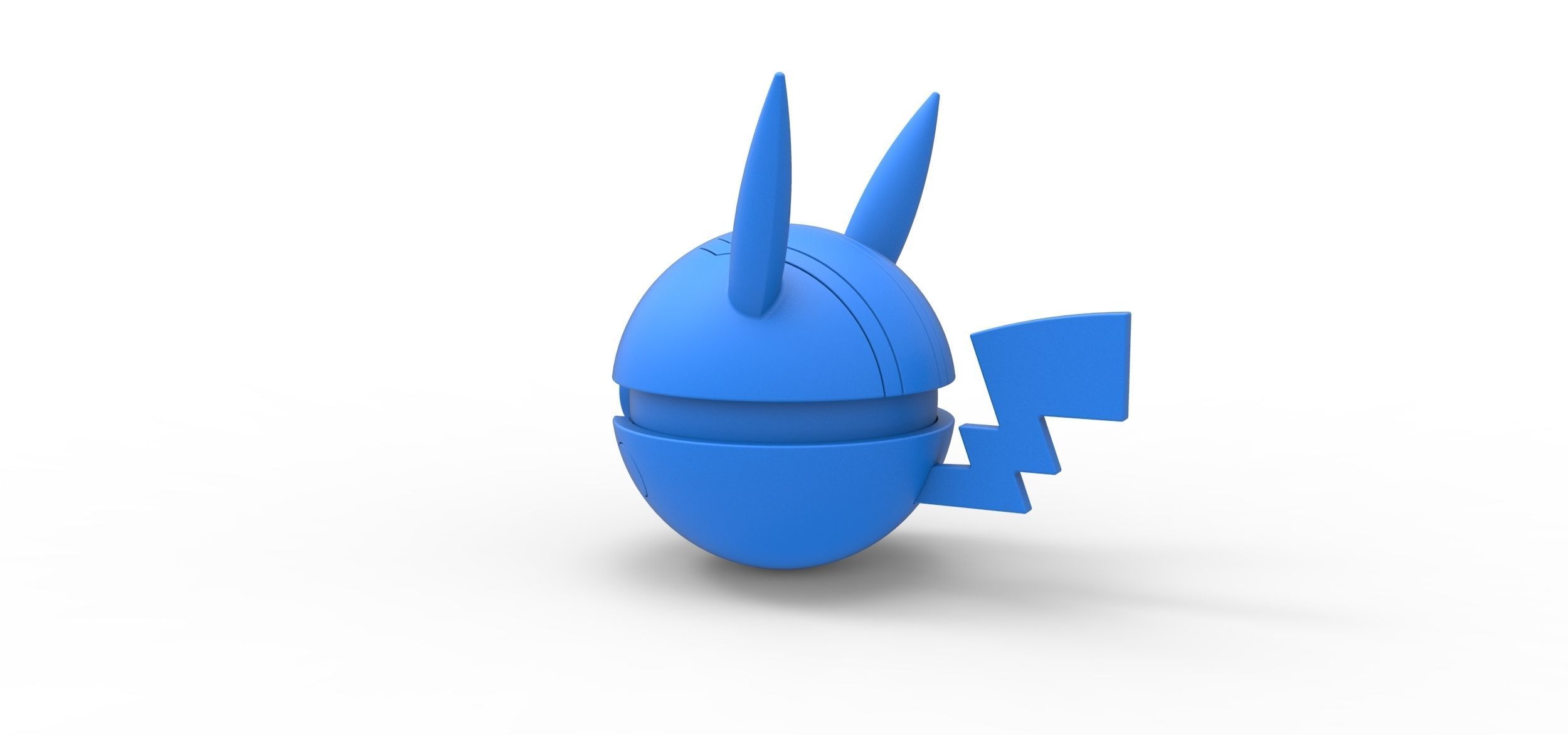 Pikachu evil version orb 3D print model_16