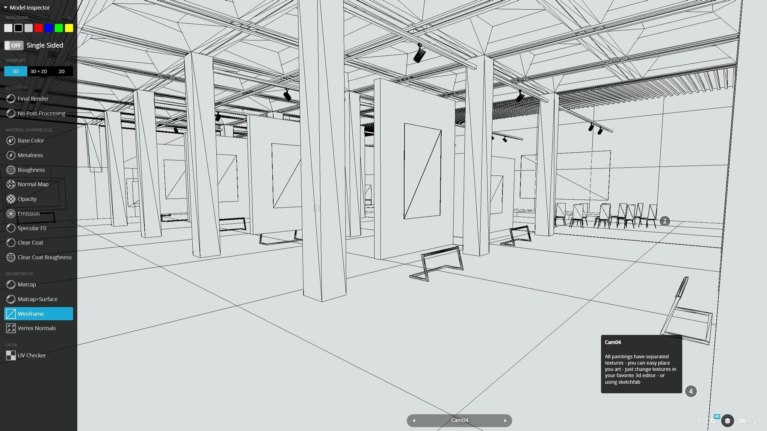 VR Art Gallery Australia 2 UPD 2023 Low-poly 3D model_8