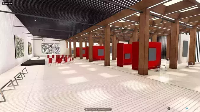 VR Art Gallery Australia 2 UPD 2023 Low-poly 3D model