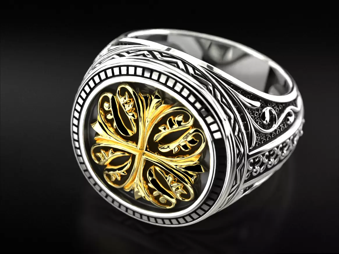 Vintage ring 780-3 3D print model