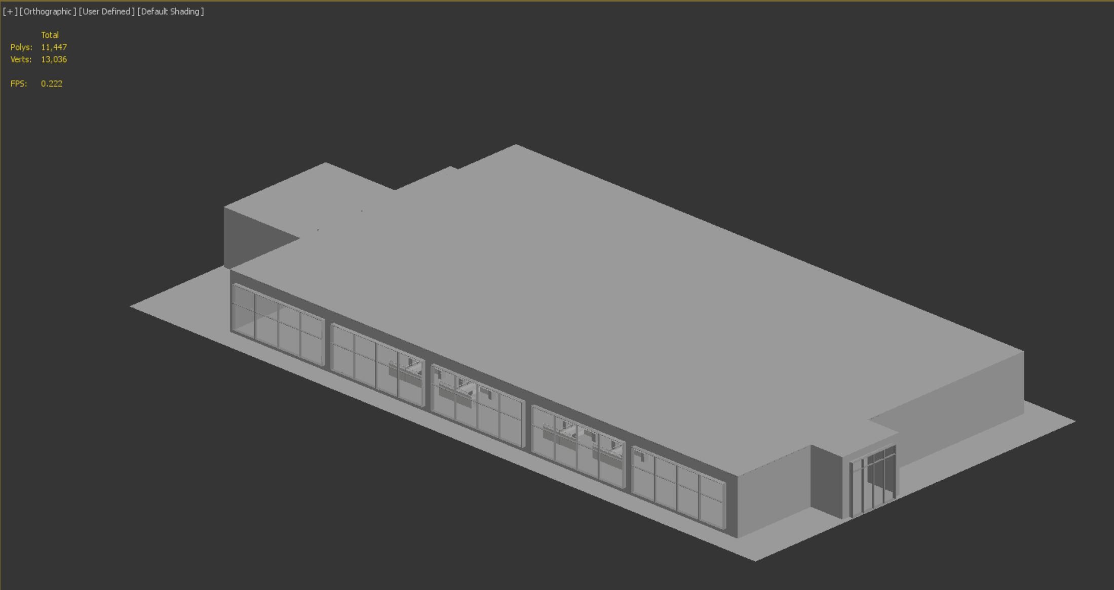 low poly office interior Low-poly 3D model_16