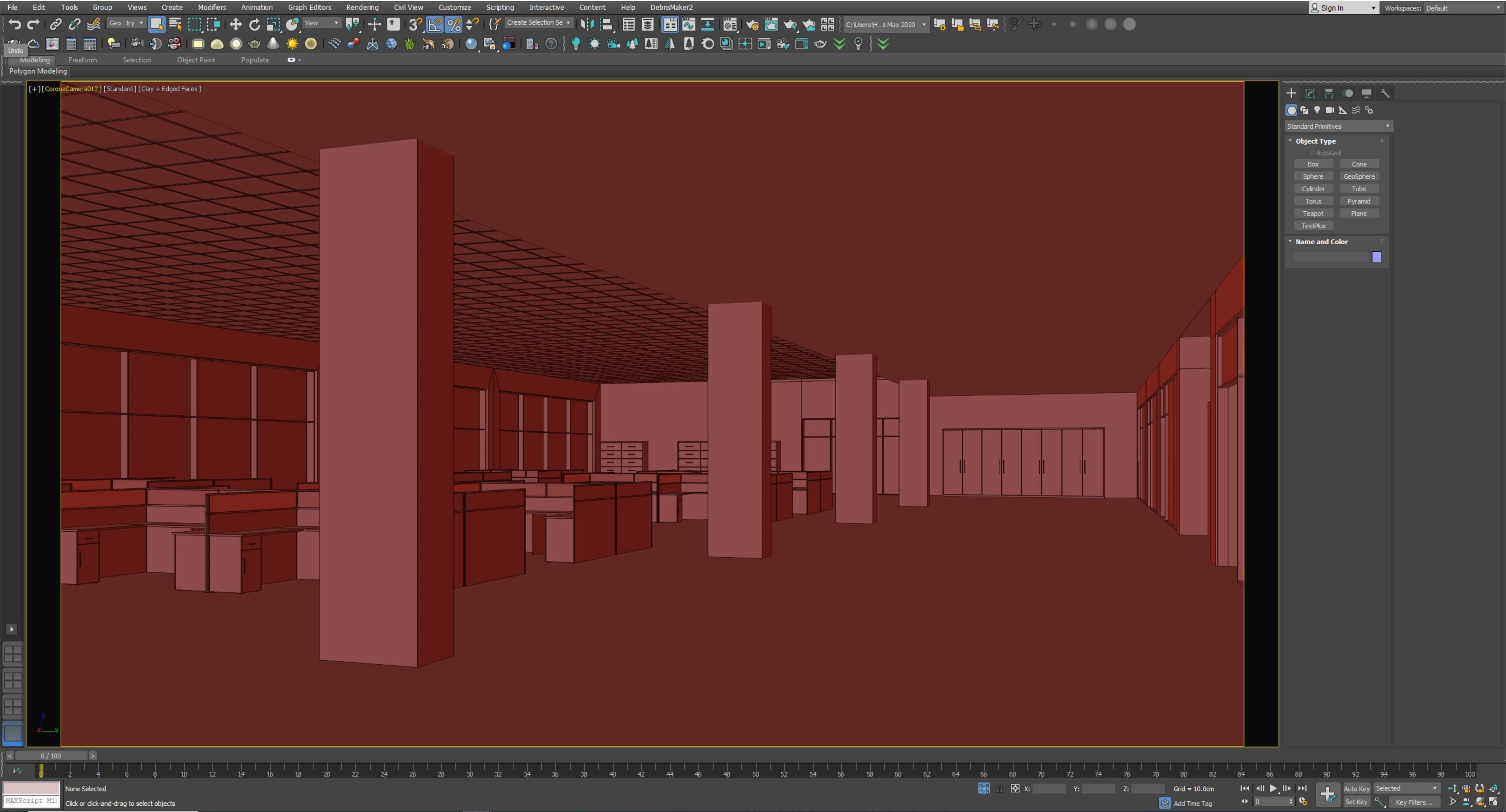 low poly office interior Low-poly 3D model_13
