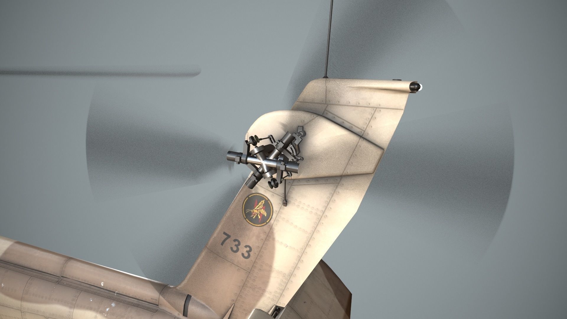  Apache AH-64D Israel Air Force Complex Low-poly 3D model_8