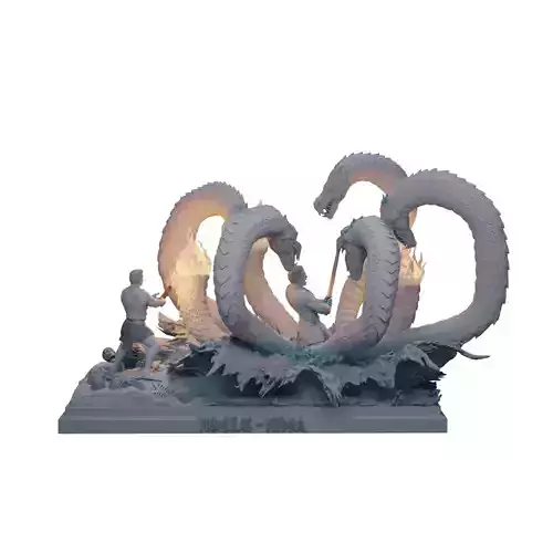 Hercules vs Hydra 3D print model
