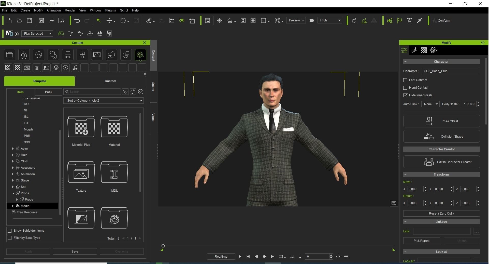 Tommy Shelby Cillian Murphy Rigged 2500 Free animations tutorial Low-poly 3D model_24