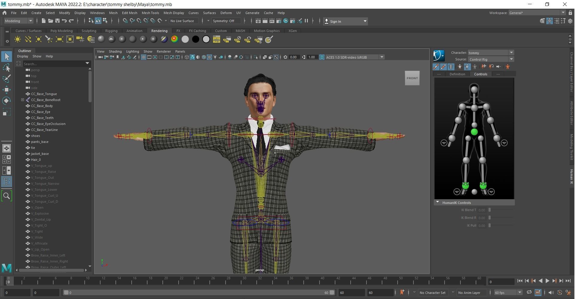 Tommy Shelby Cillian Murphy Rigged 2500 Free animations tutorial Low-poly 3D model_21