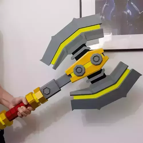 Deep Rock Galactic - Impact Axe - Lifesize Prop for 3D Printing
