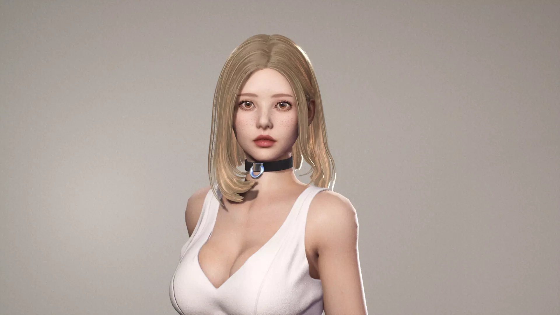 Medieval Girl Jia F2 Rigged Animated Modular Game Character Low-poly 3D model_0