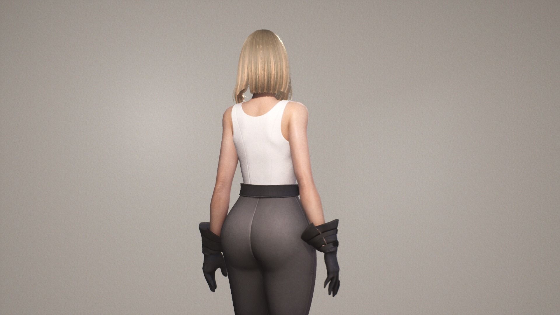 Medieval Girl Jia F2 Rigged Animated Modular Game Character Low-poly 3D model_15