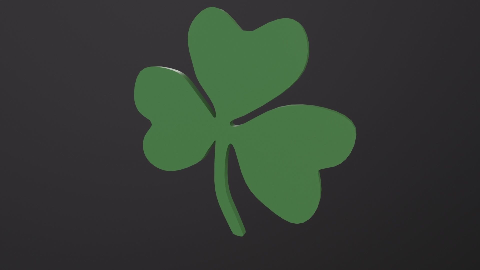 Shamrock 3D Model Low-poly 3D model_3